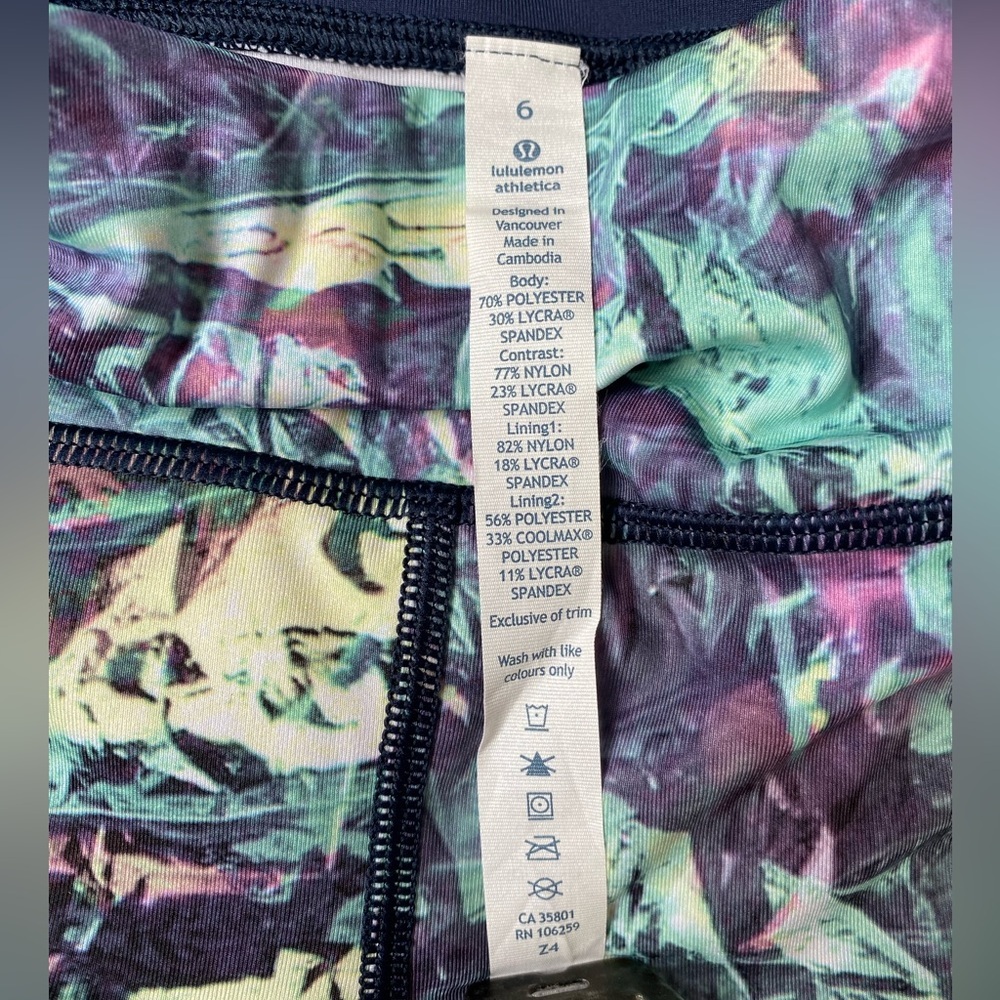 lululemon athletica Women’s Cropped Leggings Size 6 - Picture 11 of 16